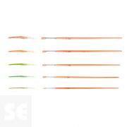 Set 5 Pinceles Cerda Mango Largo Redondos Nº 2, 4, 6, 8, 10