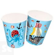 Vasos Ct Pirates World Plastic Free (8 uds.)