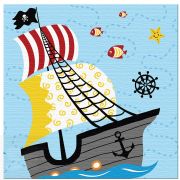 Servilletas 33x33 cm Pirates World (20 uds.)
