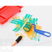 Kit Niños Rodillo-Pincel Espuma con Bandeja