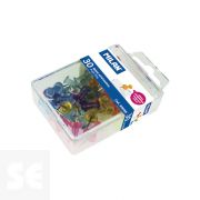 Cajitas Transp. 30 Push Pins