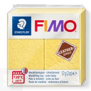 Fimo Pastilla Leather-Effect Amarillo Azafrán 57g
