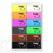 Colour Neon Fimo Effect 12 Medias Pastillas