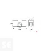Rodamientos Nylon C/Soporte Metalico 81134- 5 M