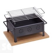 Barbacoa Sobremesa 25x20 cm (Parrilla Inox)