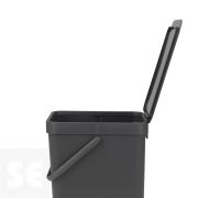 Sort & Go, Cubo de Desperdicios Gris 16 l