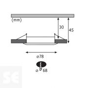 Foco empotrable Coin Slim Rd Starr Led Cromado Ref.93861