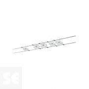Sistema de Cable Mac II Metall 5x10 W Gu5,3 Blanco  230/12v 60 va Ref.94134