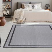 LIVING DEC - Alfombra tejido de vinilo Marco1 Silver 200x290 cm