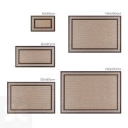 LIVING DEC - Alfombra tejido de vinilo Marco2 Gold 60x90 cm