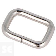 Anilla Rectangular Hierro Níquel 26 mm 5u.