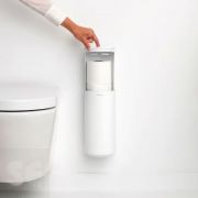 Dispensador Rollos de Papel Wc Mineral Blanco Fresco