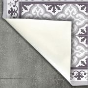 ARTDECO - Alfombra vinílica compacta Grises 60x200 cm