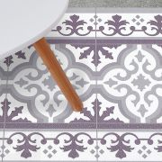 ARTDECO - Alfombra vinílica compacta Grises 60x200 cm