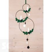 Anillas Metal Revestidas Negras 20 cm