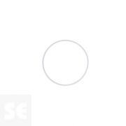 Anillas Metal Revestidas Blancas 10cm