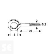 Anillo Albadilla Cincado 5,2x30x8 mm Vz (6 uds.)