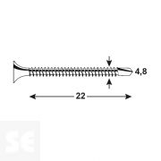 Apretadores Din 7504p Ph 15482 4,8x22 mm (25 uds.)