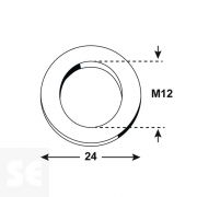 Arandela Cincada 12513 Mm. M12x24 Vz 7090 (40u.)