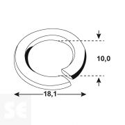 Arandela Grower Cincado 127 10 10,0x18,1 Vz 127b (50u.)