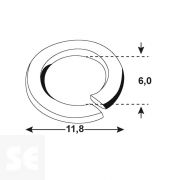 Arandela Grower Cincada 127 6 6,0x11,8 mm Vz (50 uds.)