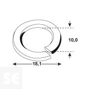 Arandela Grower Cincada 127 10 10,0x18,1 mm Vz (16 uds.)