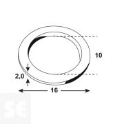 Arandela 16x10x2 mm (16 uds.)