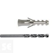 Surtido de Tacos (5-6-8-10) y Brocas (5-6-8-10) hormigón 530 Piezas