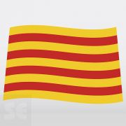 Bandera catalana Pol/Alg de 80 cm