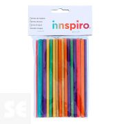 Bastones Madera Mix Colores 150x5mm. 60u. 99530