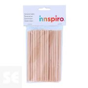 Bastones Madera Natural 150x5mm. 60u. 99531