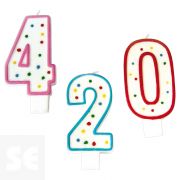 Vela Aniversario 14 Cm Surtida