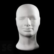 Cabeza de hombre de Porexpan