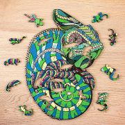 Ewa Puzzle Camaleón (M) 111 Piezas Caja de Madera