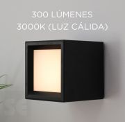 Aplique de Pared Led Box 8 Negro Inalámbrico