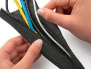 Malla Expandible Negro Agrupadora de Cables 1,5m.