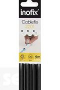 Cablefix Adhesivo Negro 8 X7 Mm. (blíster de 4 metros)