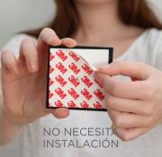 Aplique de Pared Led Box 8 Negro Inalámbrico