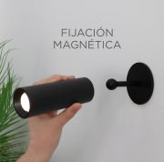 Aplique de Pared Led Roll 4 Negro Inalámbrico