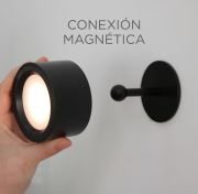 Aplique de Pared Led Roll 8 Negro Batería Recargable