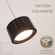 Aplique de Pared Led Roll 8 Negro Batería Recargable