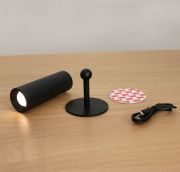 Aplique de Pared Led Roll 4 Negro Inalámbrico