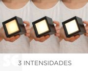 Aplique de Pared Led Box 8 Negro Inalámbrico
