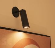 Aplique de Pared Led Roll 4 Negro Inalámbrico
