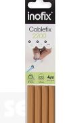 Cablefix Adhesivo Negro 8 X7 Mm. (blíster de 4 metros)