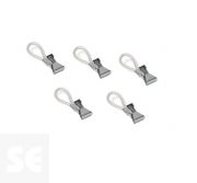 Pinza para Colgar Paños Blanco 51x15x13mm. (5u.)