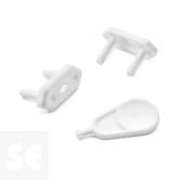 Protector para Enchufe Blanco 14x33x21 mm. (6u.)