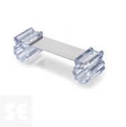 Retenedor de Puerta Flexible Transparente 38x128x36 mm.