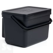 Cubo Orgánico Smart con Sop. Negro 6l