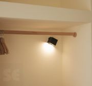Aplique de Pared Led Box 8 Negro Inalámbrico